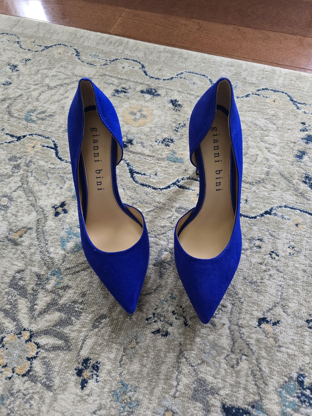 Gianni Bini Cobalt Blue Pointed Toe D'Orsay Pumps